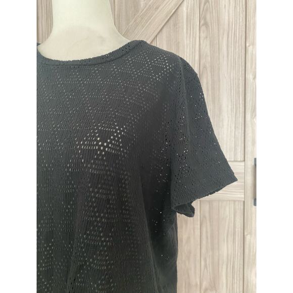 Madewell Texture & Thread XL short sleeve eyelet top - Picture 3 of 8